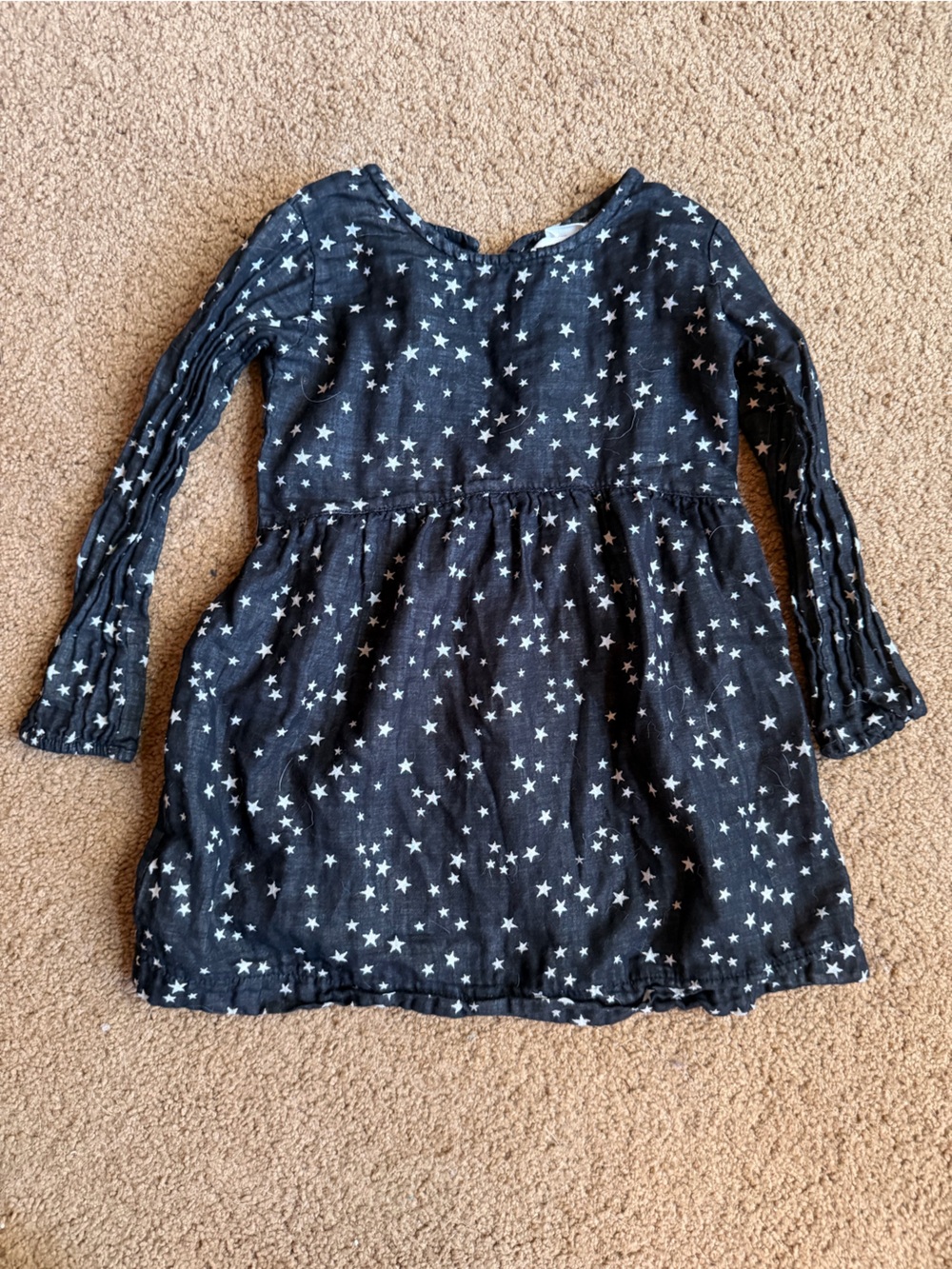 Búho Barcelona Black and White Star Dress 3T